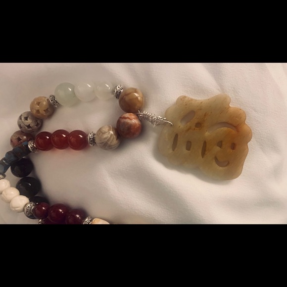 108 Bead MALA Prayer Necklace Gemstone Handmade - Picture 13 of 16